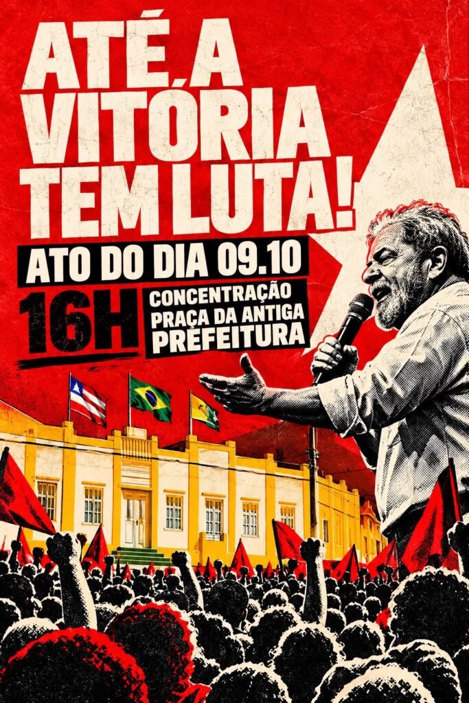 Estudantes e apoiadores sem grande mobilização a favor de Lula no centro de Irecê